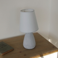 Stolní lampa šedá Modern 34,5cm
