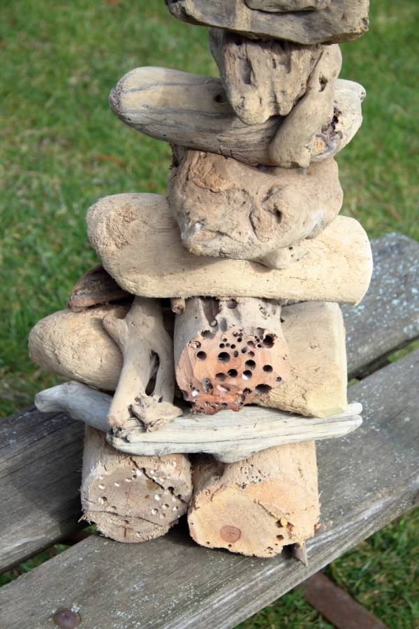 Stolní lampa z náplavového dřeva 60cm