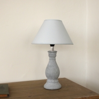 Stolní lampička šedá 34cm