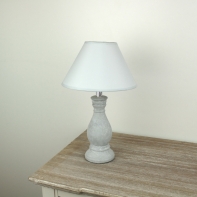 Stolní lampička šedá 34cm