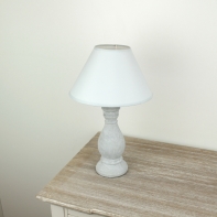 Stolní lampička šedá 34cm