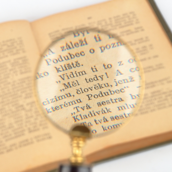 Stolní lupa malá - délka 15 cm 