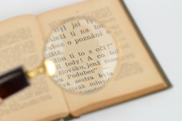 Stolní lupa malá - délka 15 cm 