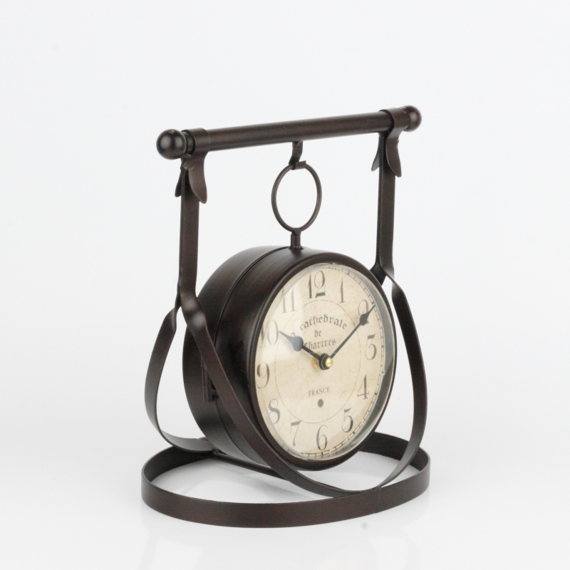 Stolní oboustranné hodiny 27x28x19cm - VYŘAZENO