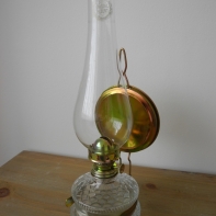 Stolní petrolejová lampa patentní s cylindrem a signaturou 320mm