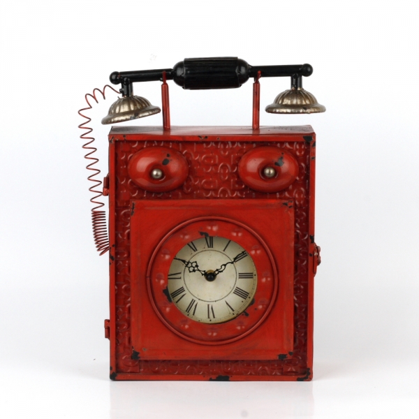 Stolní retro hodiny Retro telephone 36cm