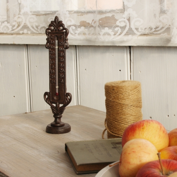 Stolní venkovní teploměr na stojánku 26x6cm