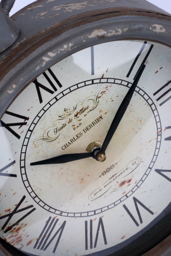 Stolní vintage hodiny Charles Derriey 22x38x12cm