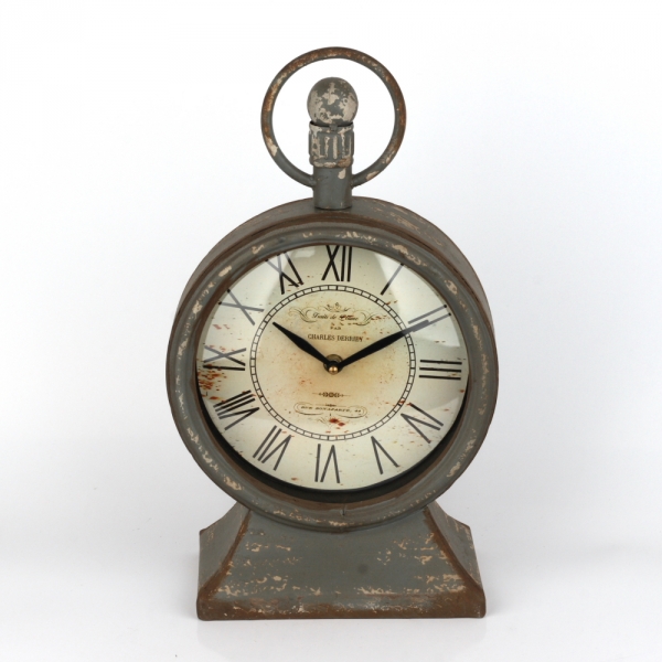 Stolní vintage hodiny Charles Derriey 22x38x12cm