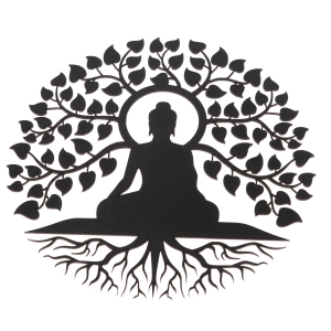 Strom života dekorace s Buddhou 35x35cm