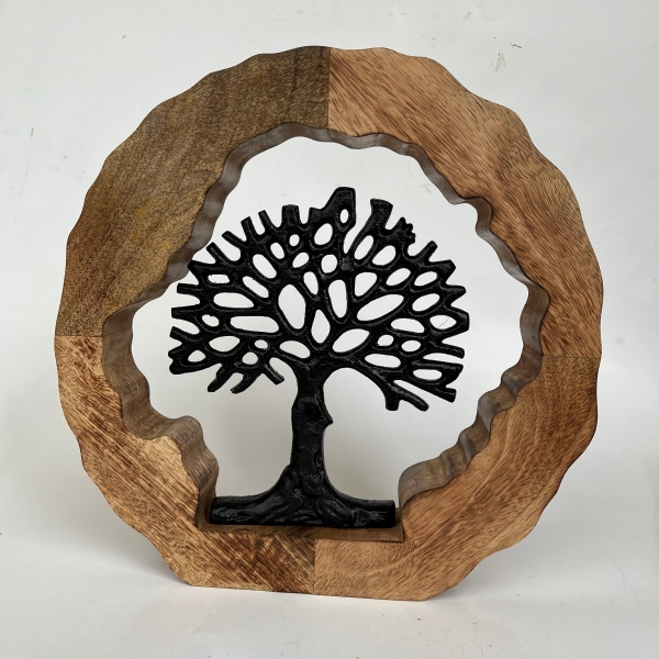 Strom života vsazený do mangové obruče 30cm