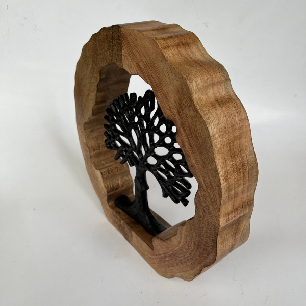 Strom života vsazený do mangové obruče 30cm