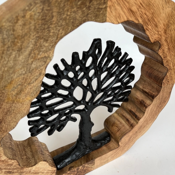 Strom života vsazený do mangové obruče 30cm