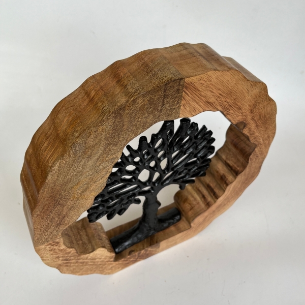 Strom života vsazený do mangové obruče 30cm