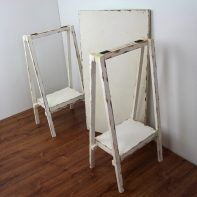 Stůl na květiny oprýskaný vzhled 80 × 42 × 70 cm