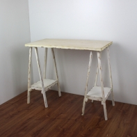 Stůl na květiny oprýskaný vzhled 80 × 42 × 70 cm