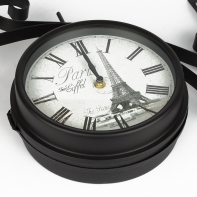 Stylové hodiny Paris Eiffel 35x42x9cm