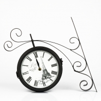 Stylové hodiny Paris Eiffel 35x42x9cm