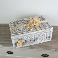 Svatební dar - proutěný svatební koš 40x17x28cm