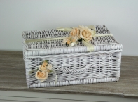 Svatební dar - proutěný svatební koš 40x17x28cm