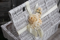 Svatební dar - proutěný svatební koš 40x17x28cm