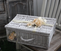 Svatební dar - proutěný svatební koš 40x17x28cm