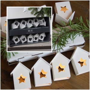 Světelná girlanda domečky se srdíčky