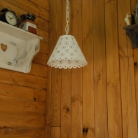 Světlo nad jídelní stůl motiv kytička 22x16cm