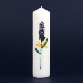Svíce levandule válec 6x22cm