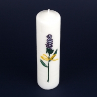 Svíce levandule válec 6x22cm