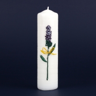 Svíce levandule válec 6x22cm