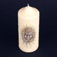 Svíce slunce válec střední 20cm