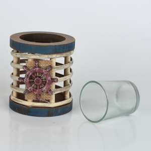 Svícen 9x9x18cm s kormidlem