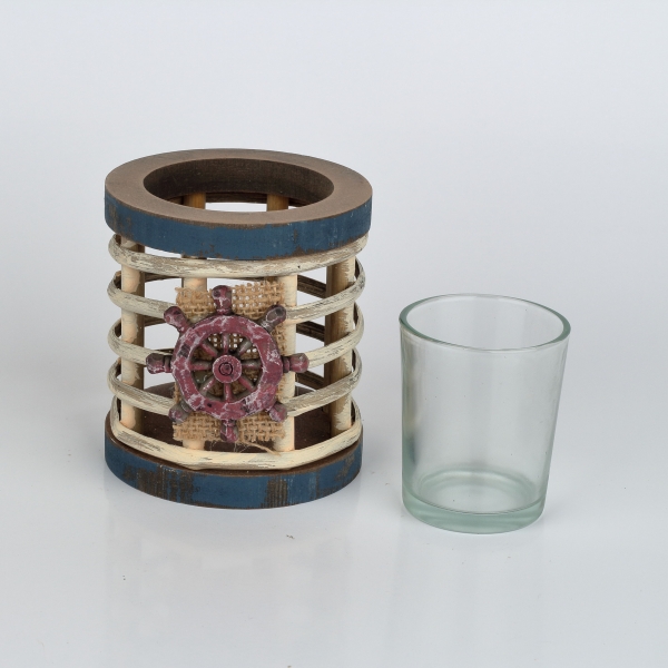 Svícen 9x9x18cm s kormidlem