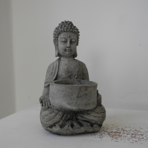 Svícen buddha 15cm