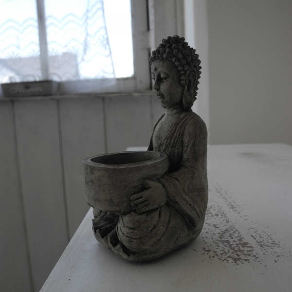Svícen buddha 15cm