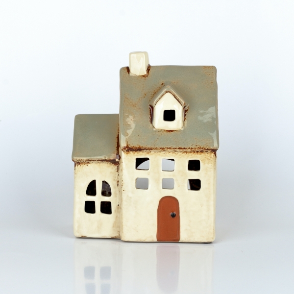 Svícen domeček s přístavkem 13,5 x 18 x 9 cm