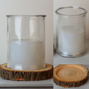 Svícen na dřevě 3v1 23x28,5cm 