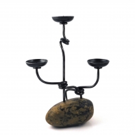 Svícen propletenec v kameni 39cm