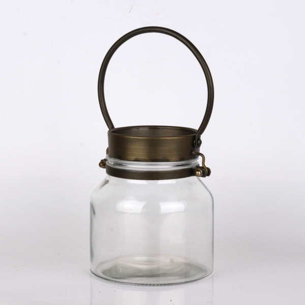 Svícen prosklený 18,5cm