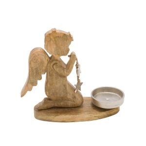 Svícen s andělem 23x20,5 cm