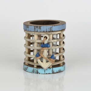 Svícen s kotvou 9x9x18cm