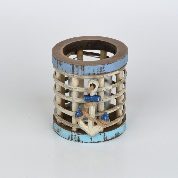 Svícen s kotvou 9x9x18cm