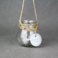 Svícen skleněný 10×10×10cm