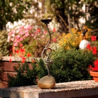 Svícen v kameni střední 37cm