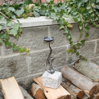 Svícen v žulové kostce 38-40cm