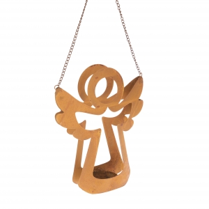 Svícen závěsný kovový anděl