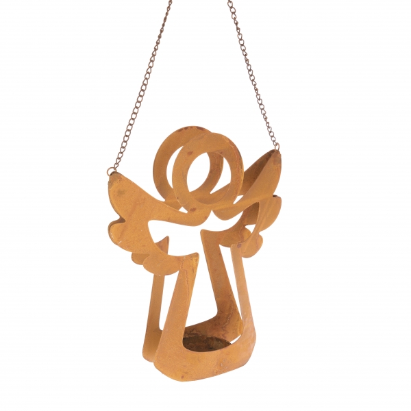 Svícen závěsný kovový anděl