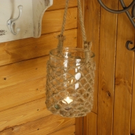 Svícen ze zavařovačky 18cm