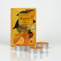 Svíčka čajová vonná mandarinka sada 6ks